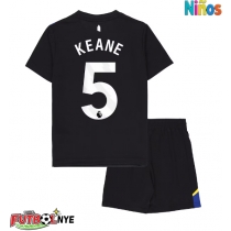 Camiseta Everton Michael Keane #5 Tercera Equipación para niños 2025-26 manga corta (+ pantalones cortos)